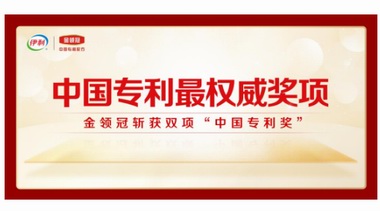 再次斩获中国专利最权威奖项&ldquo;中国专利奖&rdquo; 金领冠专利成果领跑行业！